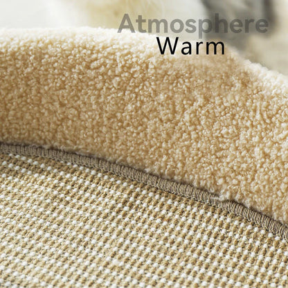 2-in-1 Warm Cat Bed & Sisal Scratching Pad – Cozy & Durable